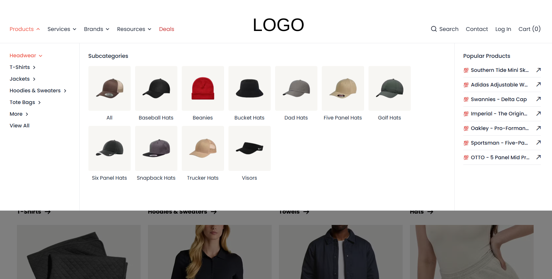 Decoration aware product catalog for a print shop